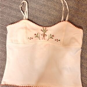 Edikted | Tops | Edikted White Floral Corset Top